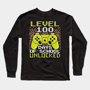 Level 100 Days Of School Unlocked Long Sleeve T-Shirt